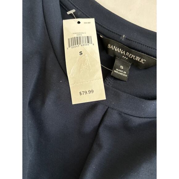 Banana Republic Women's New Navy Tie-Waist Dress Size Small - Picture 9 of 9